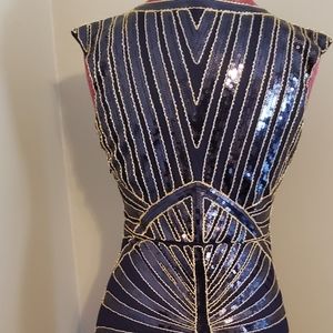Navy sequins dress